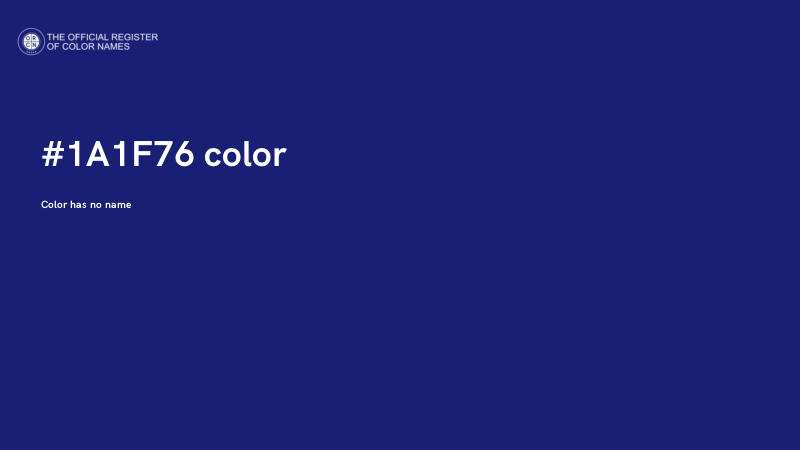 #1A1F76 color image