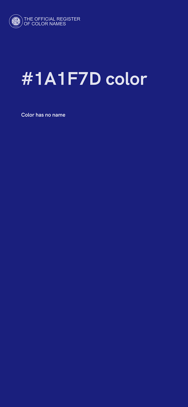#1A1F7D color image