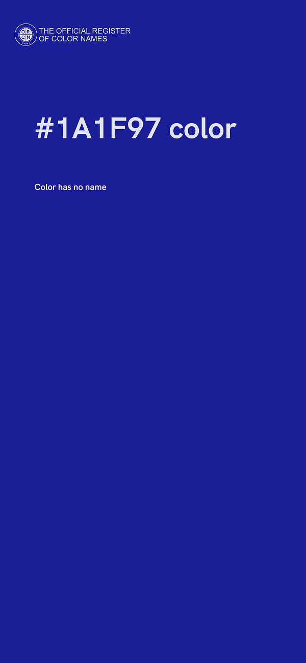 #1A1F97 color image