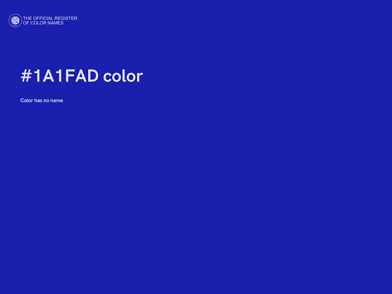 #1A1FAD color image