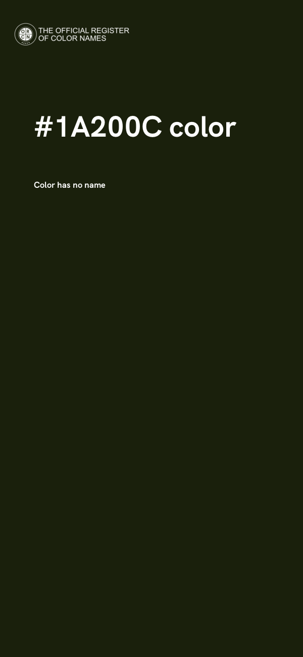 #1A200C color image