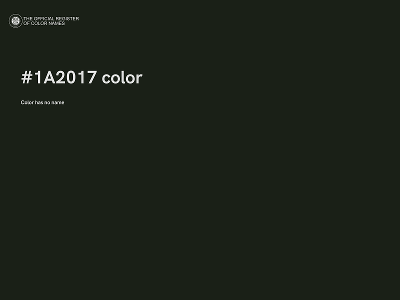 #1A2017 color image