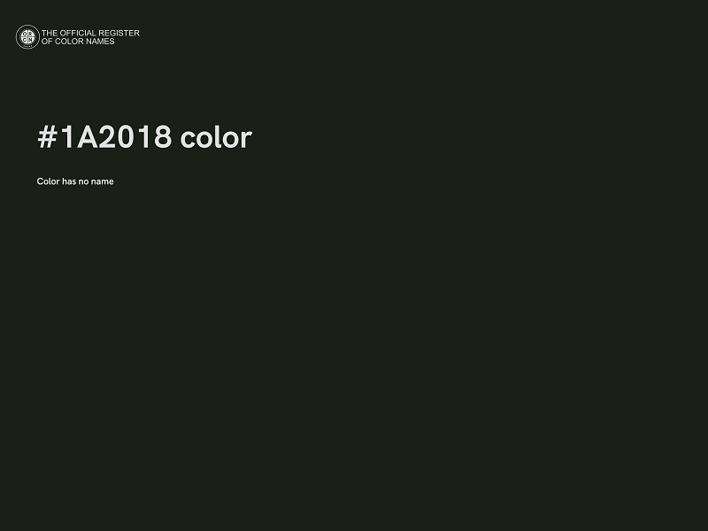 #1A2018 color image