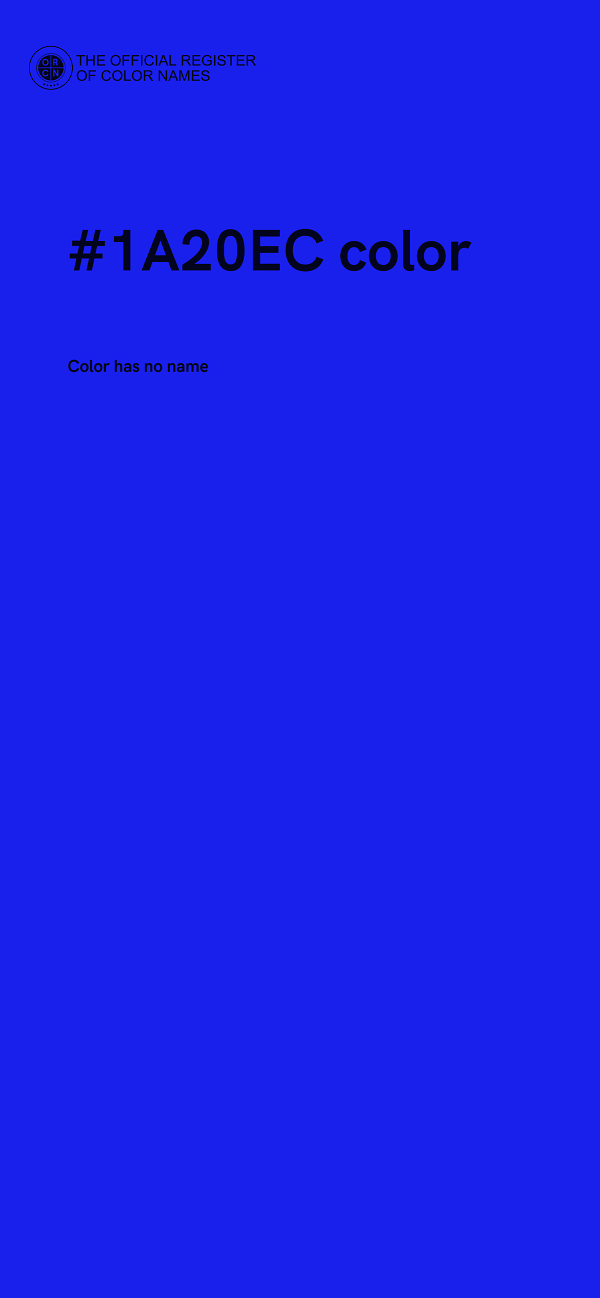#1A20EC color image