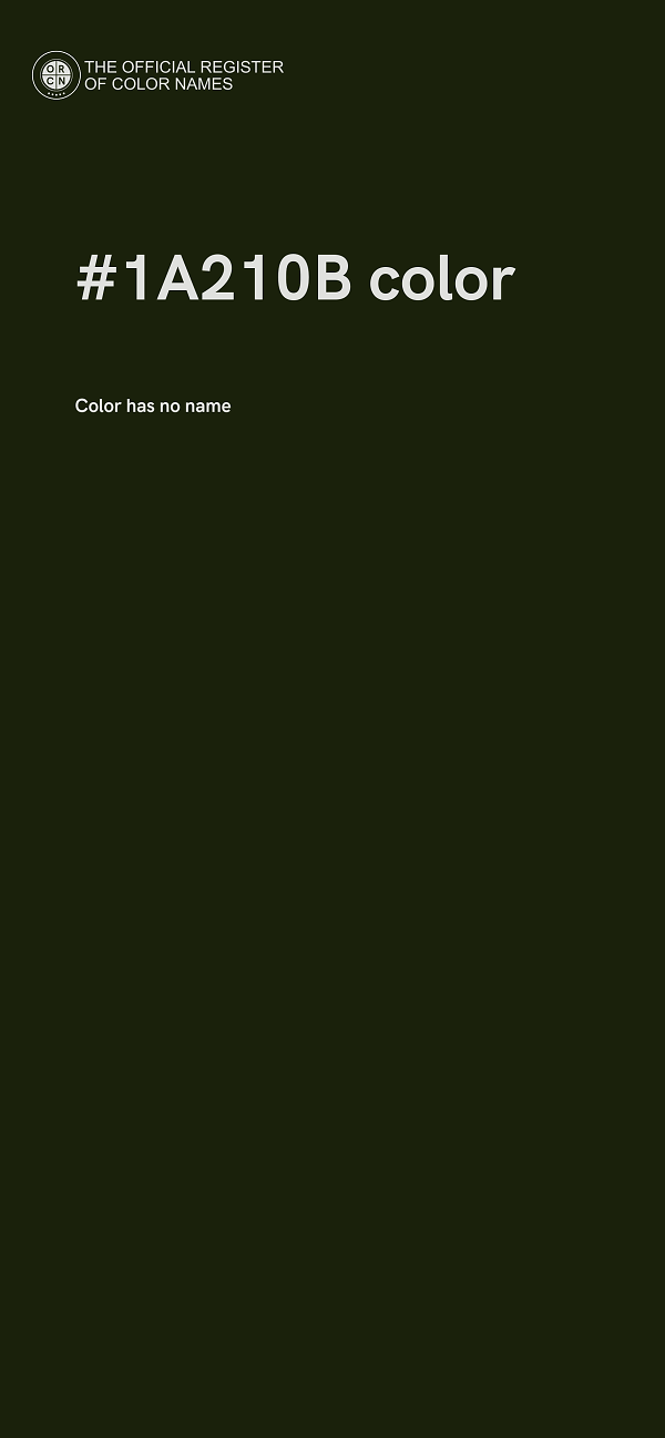 #1A210B color image