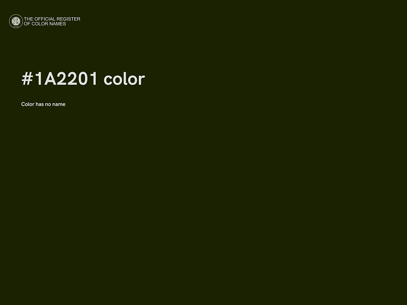 #1A2201 color image