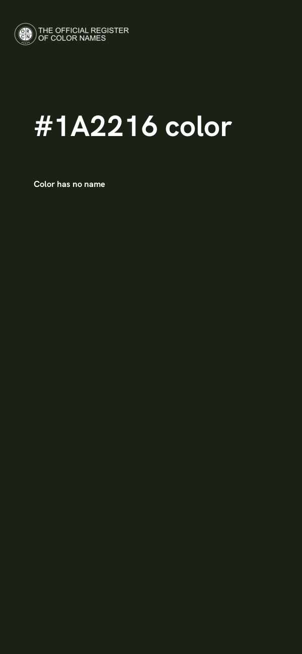 #1A2216 color image