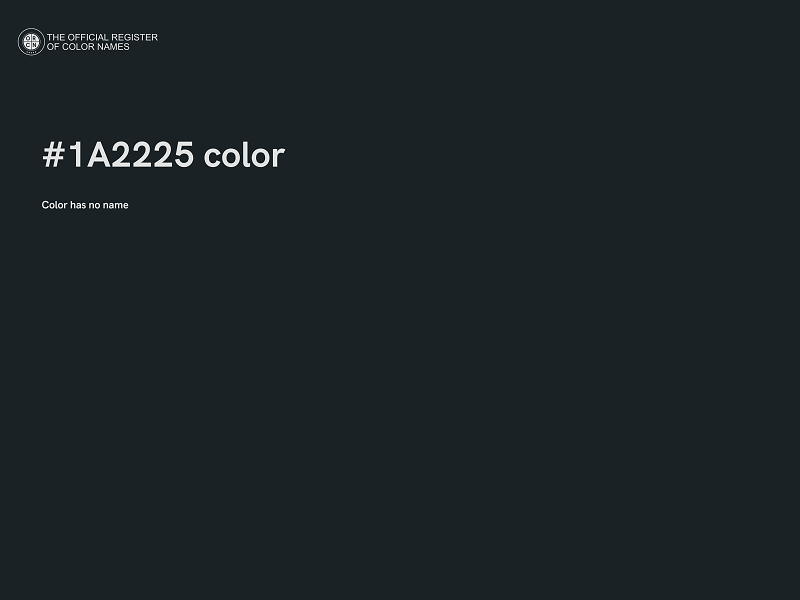 #1A2225 color image