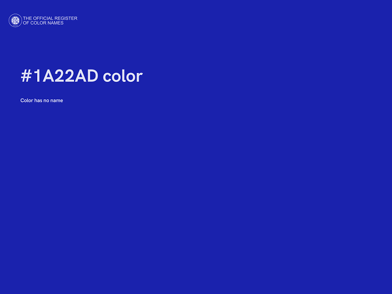 #1A22AD color image