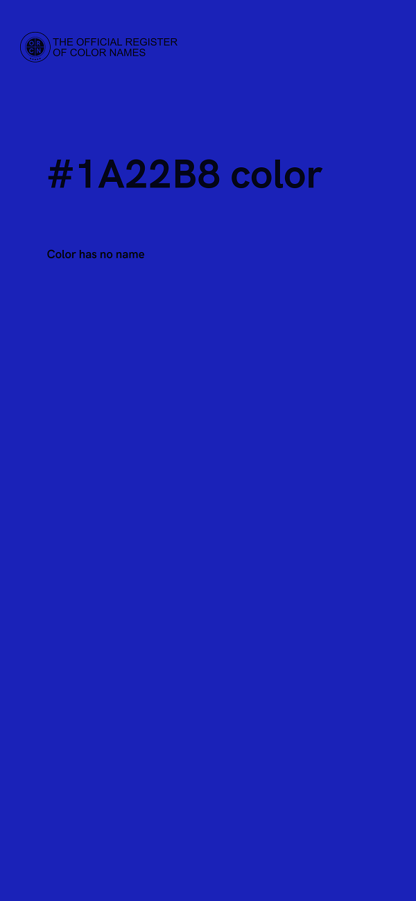 #1A22B8 color image