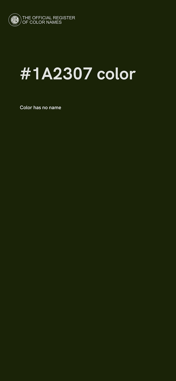 #1A2307 color image
