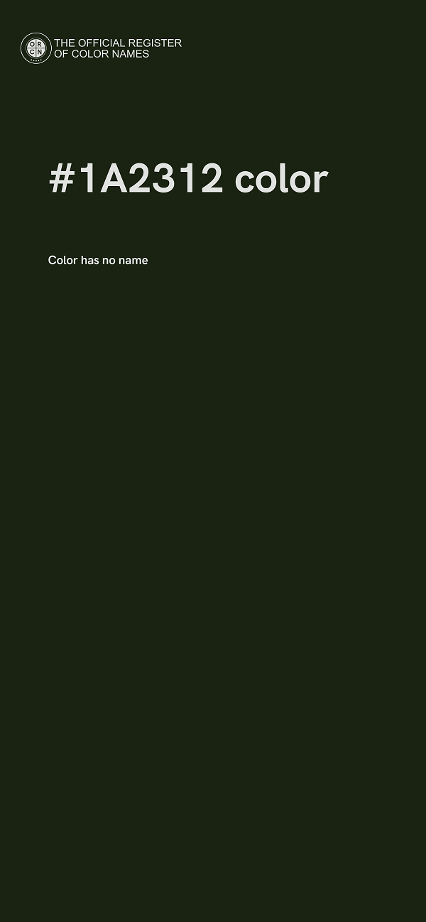#1A2312 color image