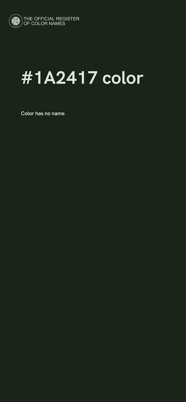 #1A2417 color image