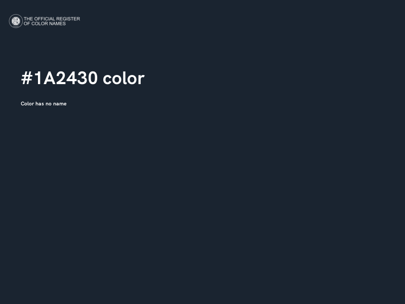 #1A2430 color image