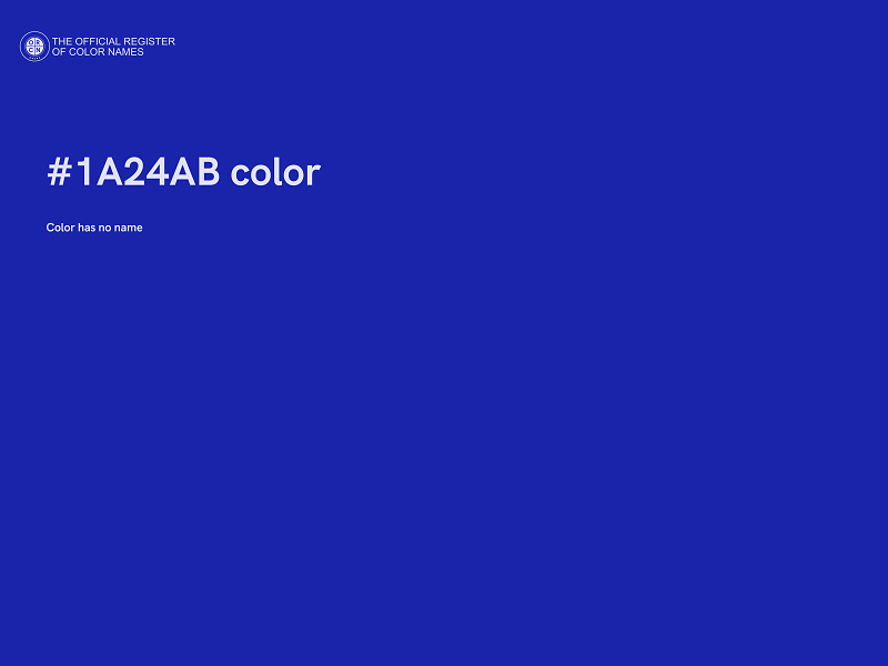 #1A24AB color image