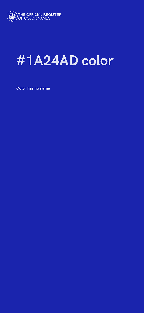 #1A24AD color image