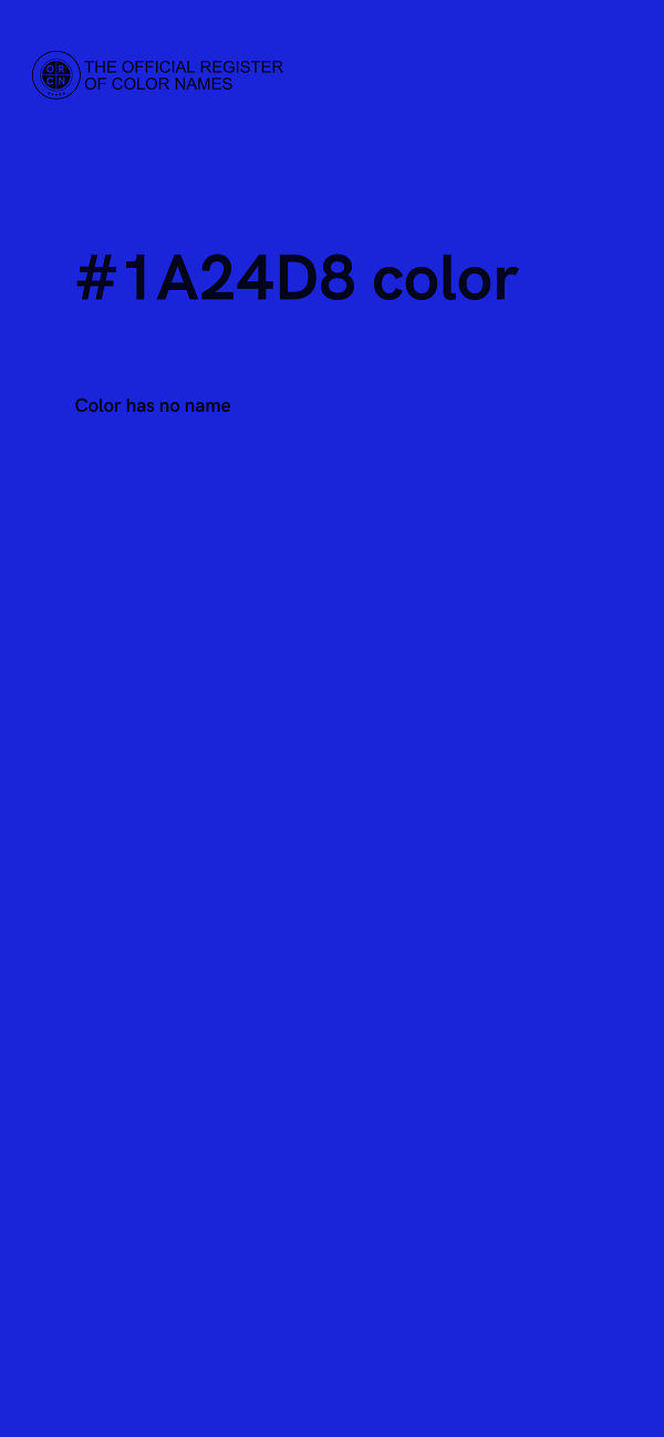 #1A24D8 color image