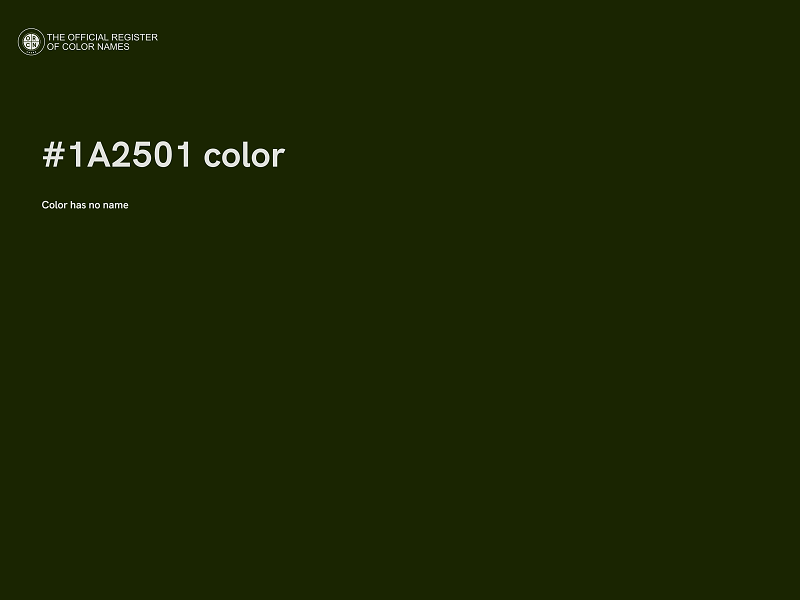 #1A2501 color image