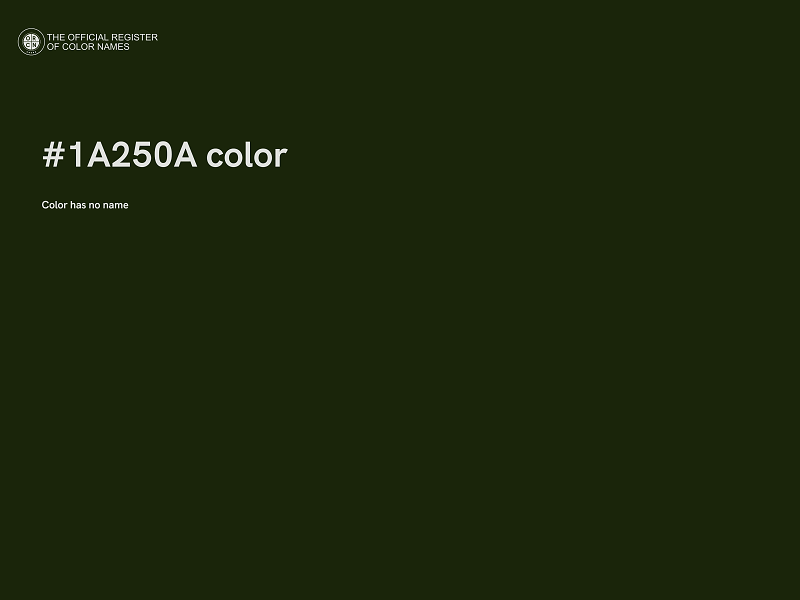 #1A250A color image
