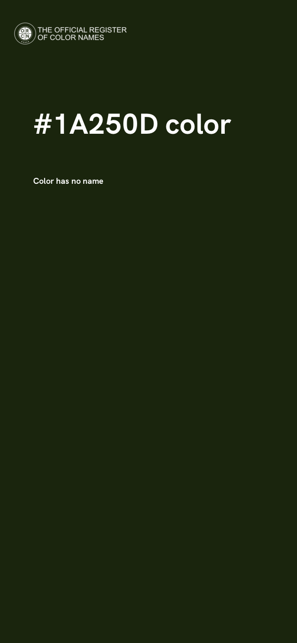 #1A250D color image
