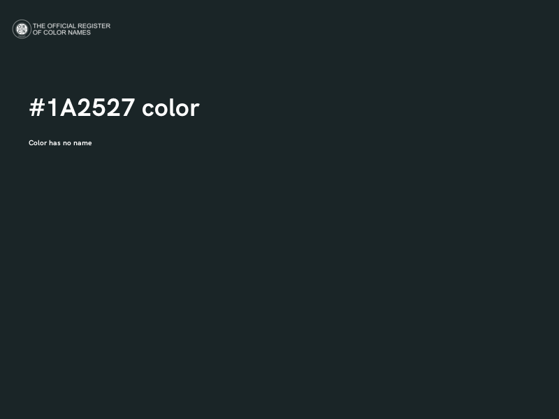 #1A2527 color image