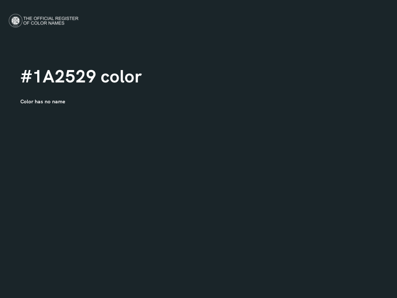 #1A2529 color image