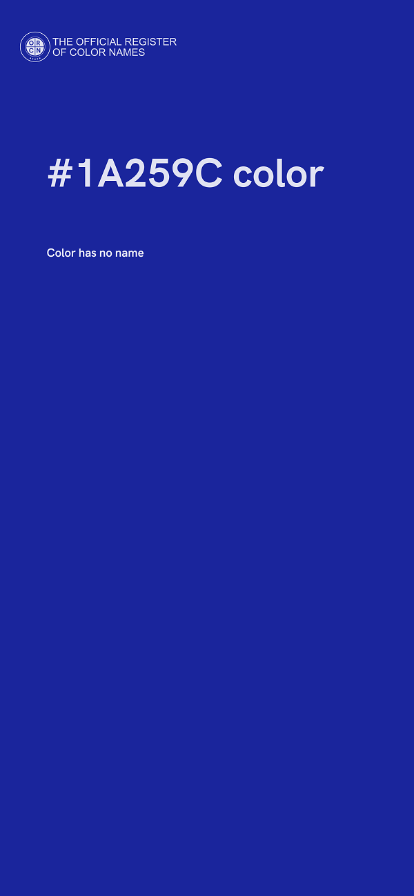 #1A259C color image