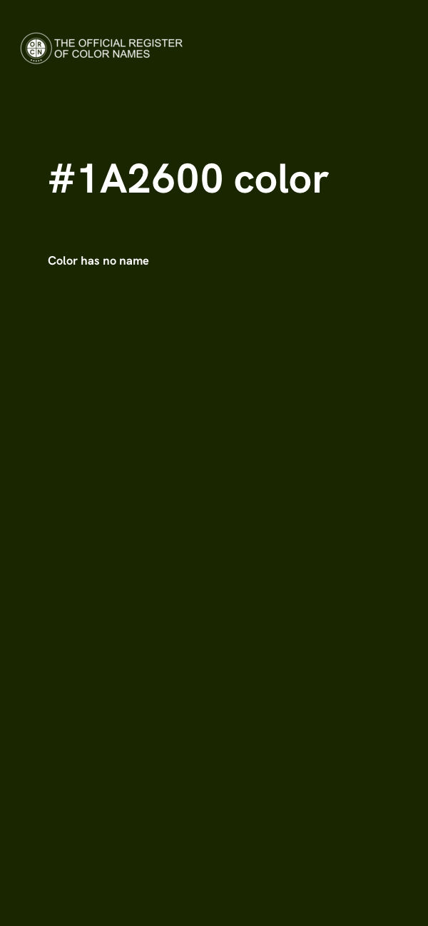 #1A2600 color image