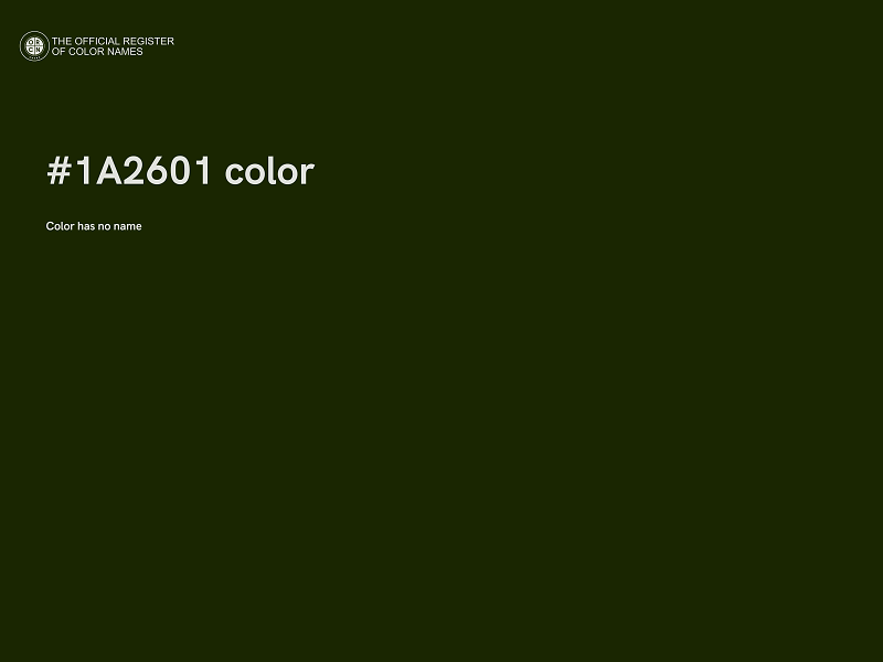 #1A2601 color image