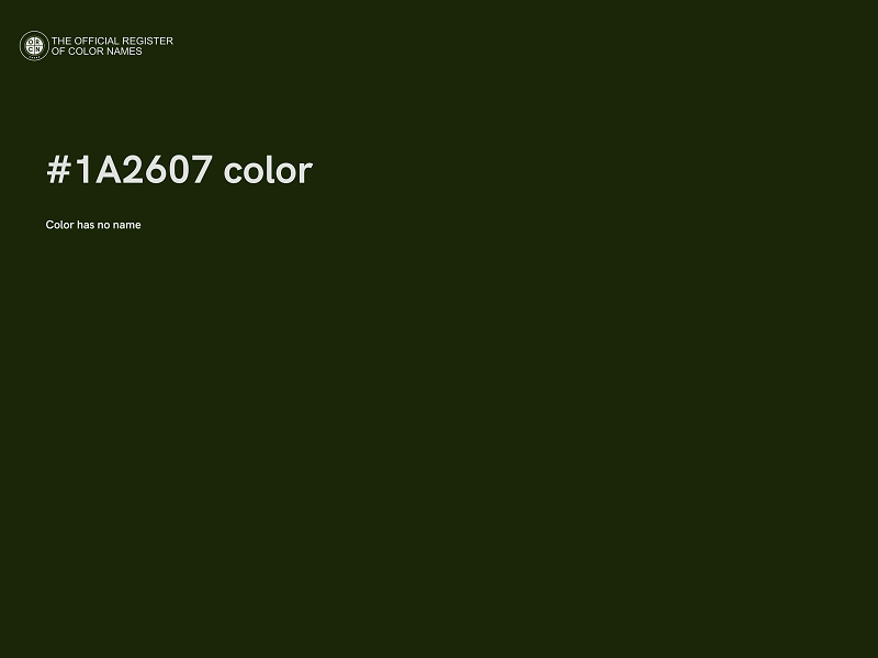 #1A2607 color image