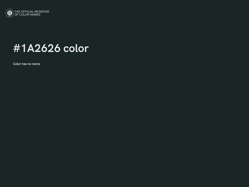 #1A2626 color image