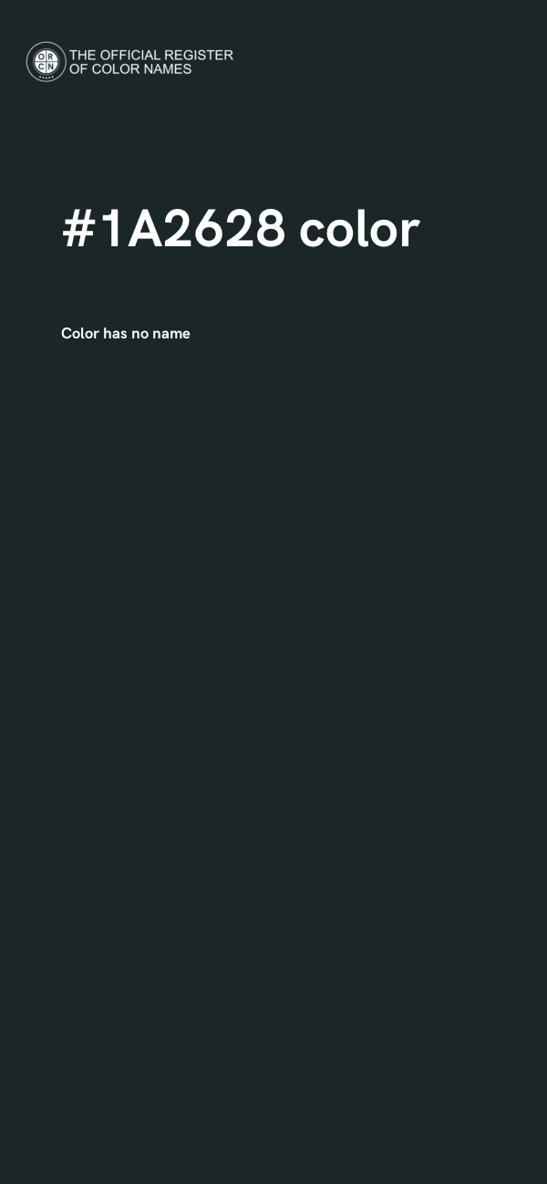 #1A2628 color image