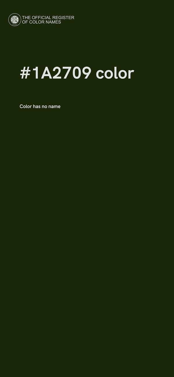 #1A2709 color image