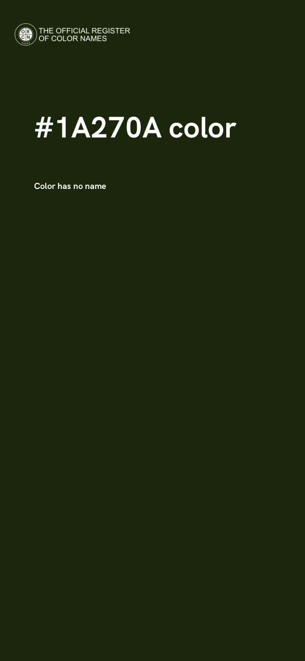 #1A270A color image