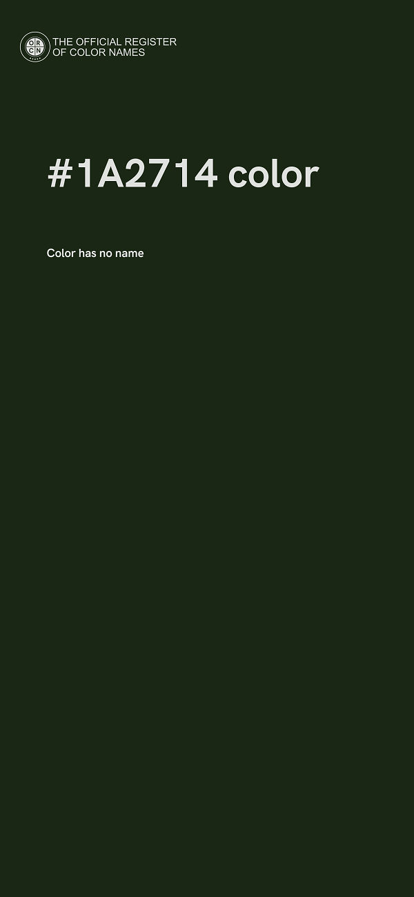 #1A2714 color image