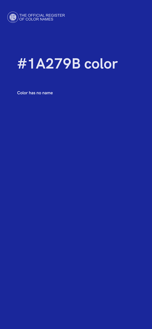 #1A279B color image