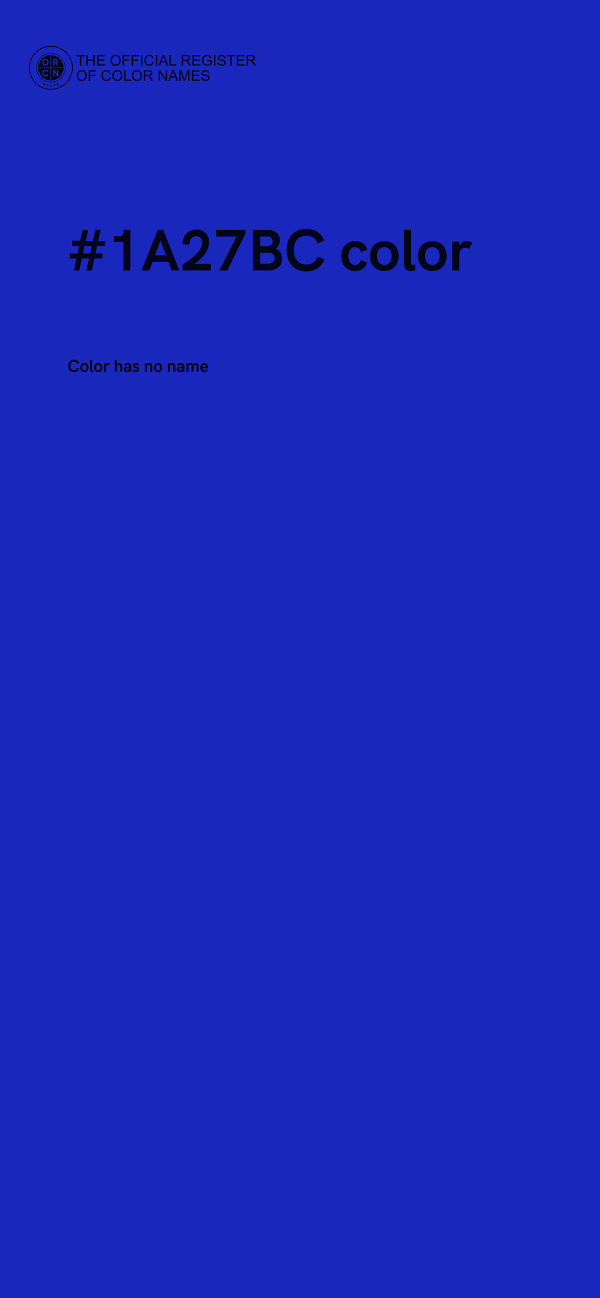 #1A27BC color image