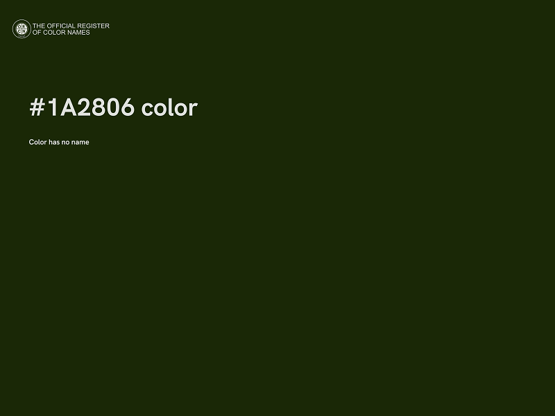 #1A2806 color image