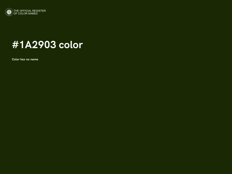 #1A2903 color image