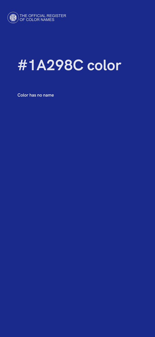 #1A298C color image