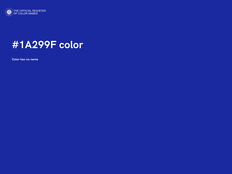 #1A299F color image