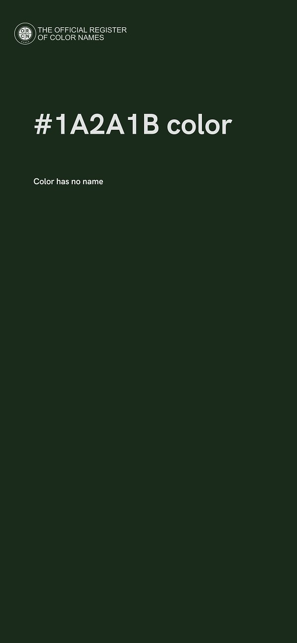#1A2A1B color image
