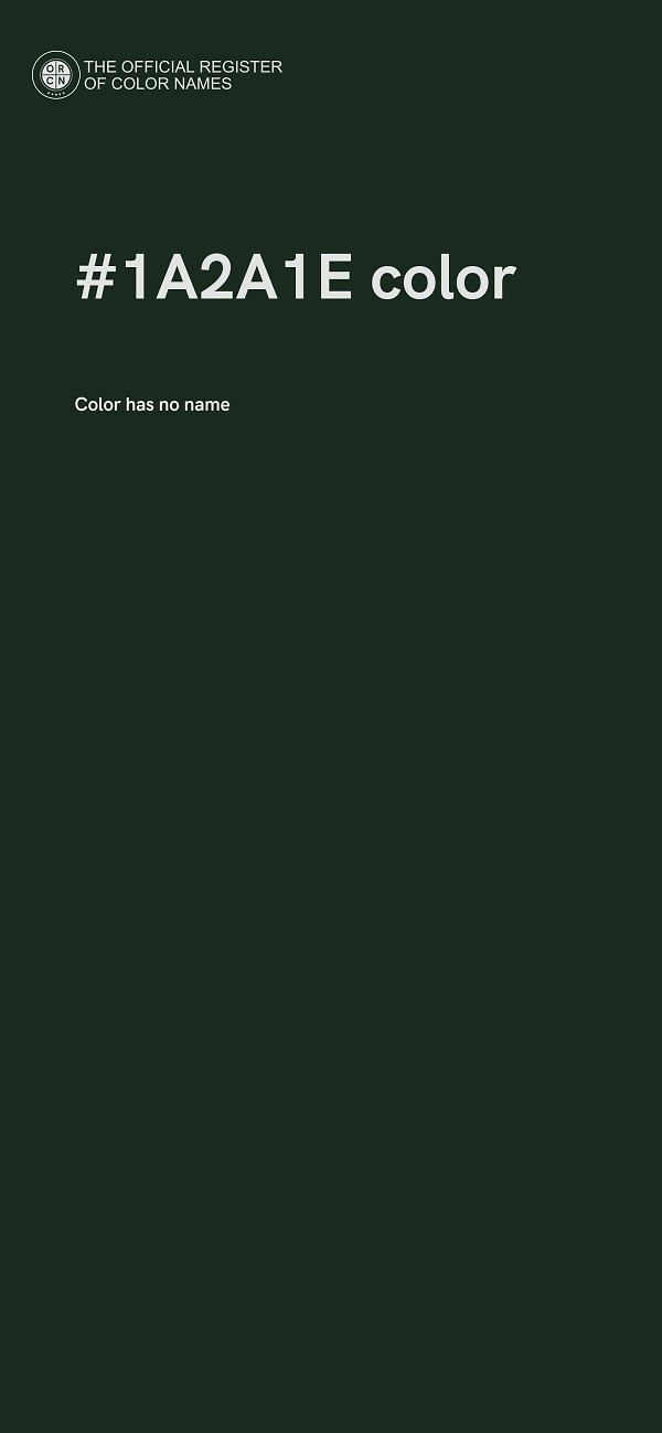 #1A2A1E color image