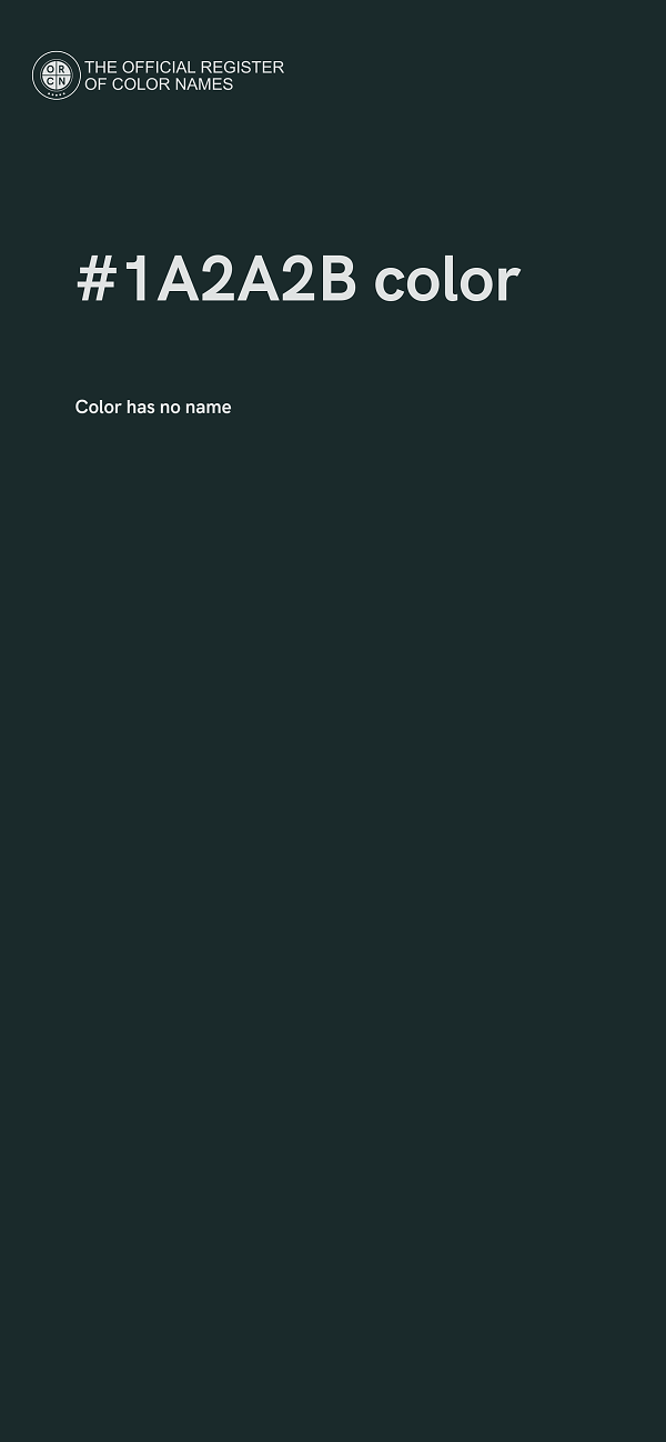 #1A2A2B color image