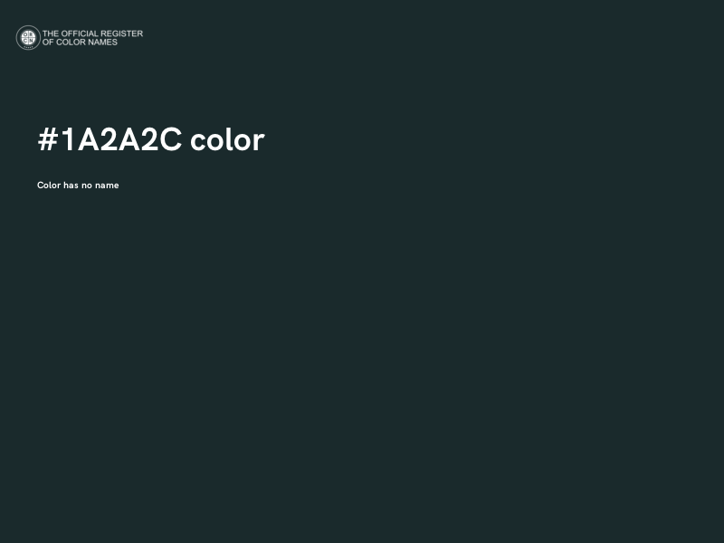 #1A2A2C color image