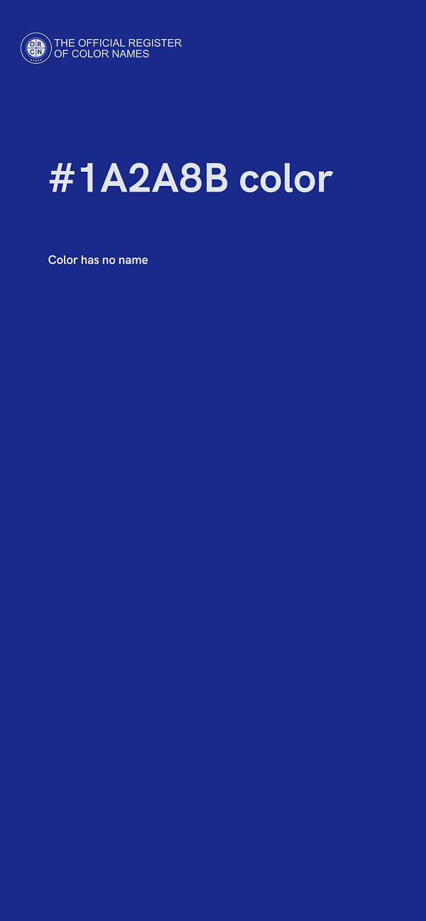 #1A2A8B color image
