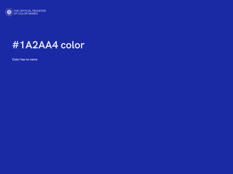 #1A2AA4 color image