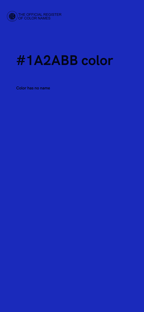 #1A2ABB color image