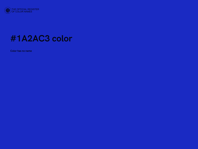 #1A2AC3 color image