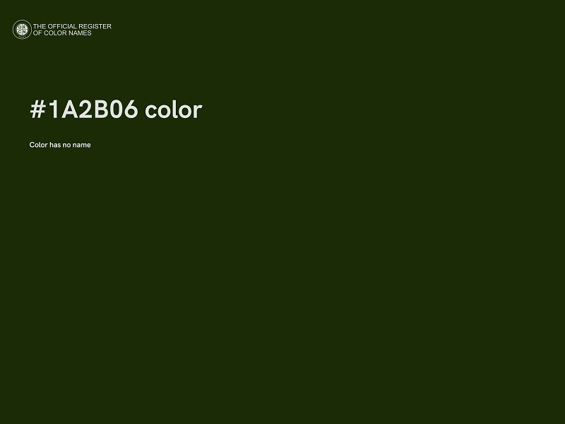 #1A2B06 color image